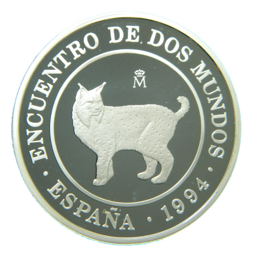 1994 - ESPAÑA - 2000 PESETAS - ENCUENTRO DE DOS MUNDOS - LINCE IBERICO - S9/382