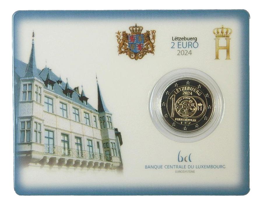 2024 - LUXEMBURGO - 2 EURO - FEIERSTËPPLER - COINCARD