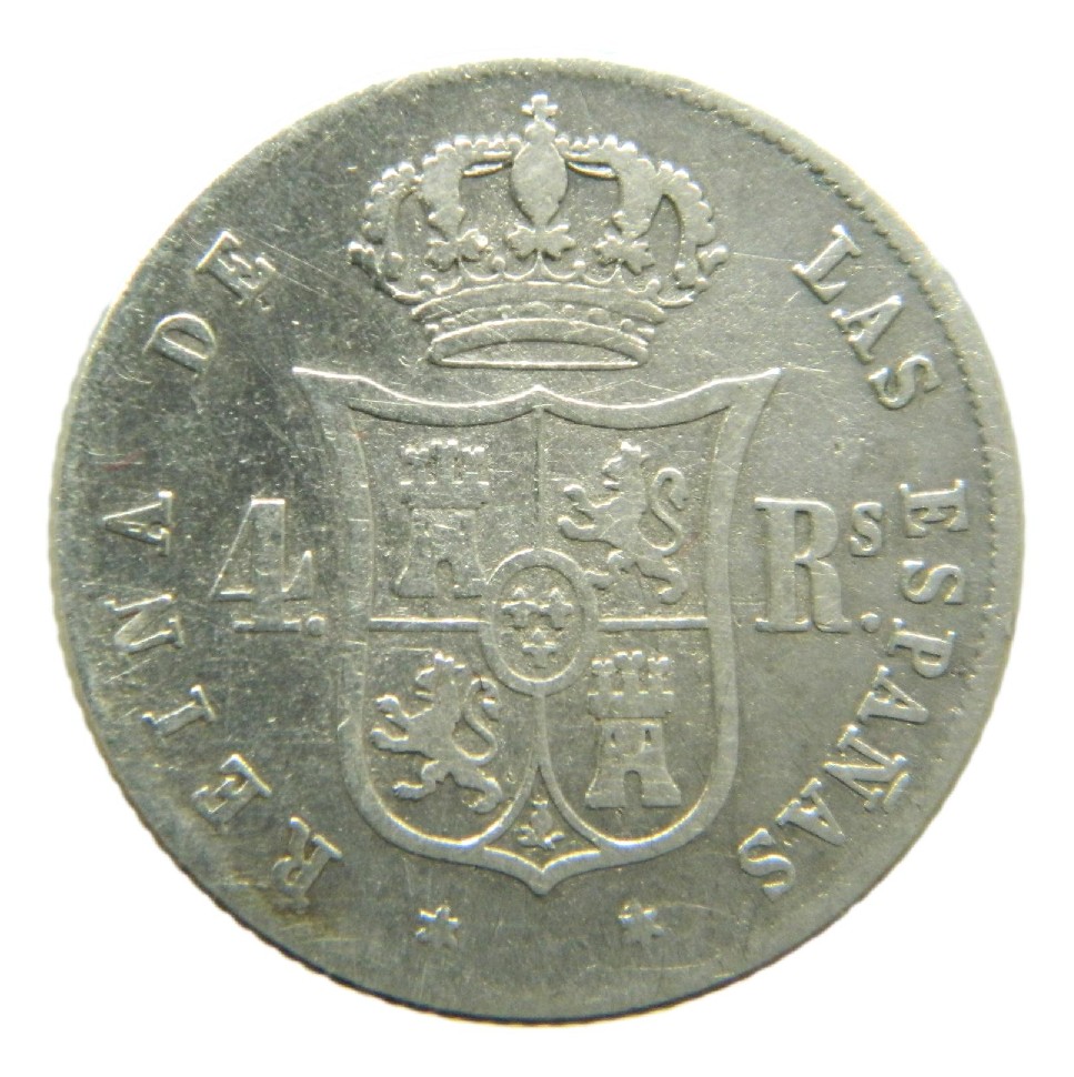 1863 - ISABEL II - 4 REALES - MADRID - MBC