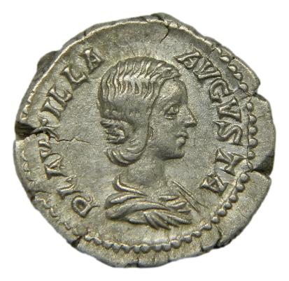DENARIO - PLAUTILLA - 202-205 dC