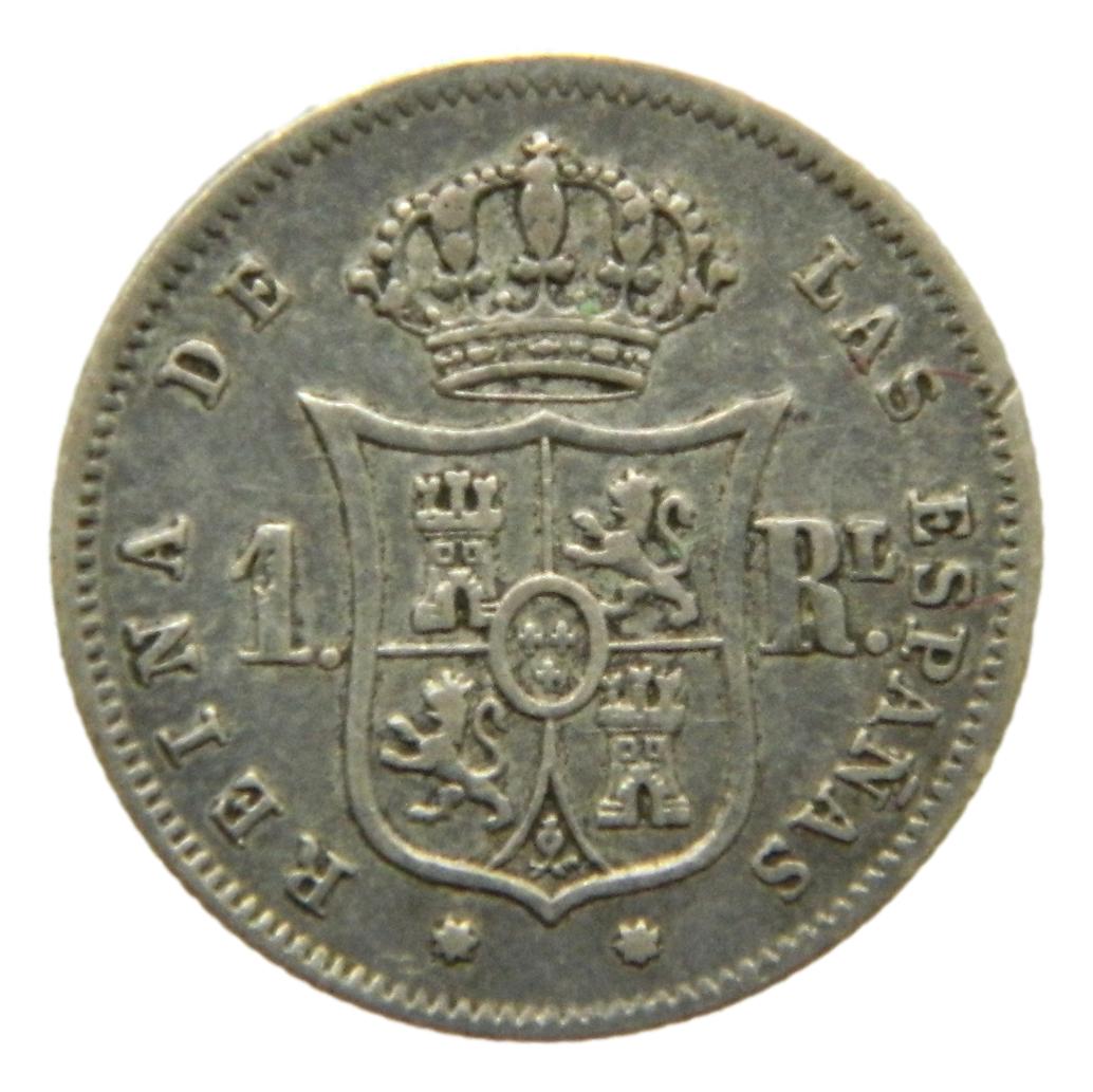 1863 - ISABEL II - 1 REAL - SEVILLA - MBC