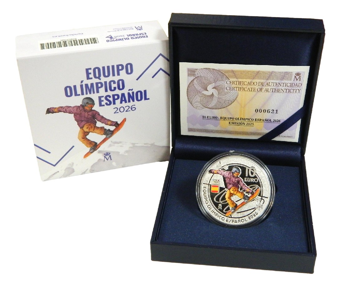 2025 - ESPAÑA - 10 EURO - EQUIPO OLIMPICO ESPAÑOL 2026