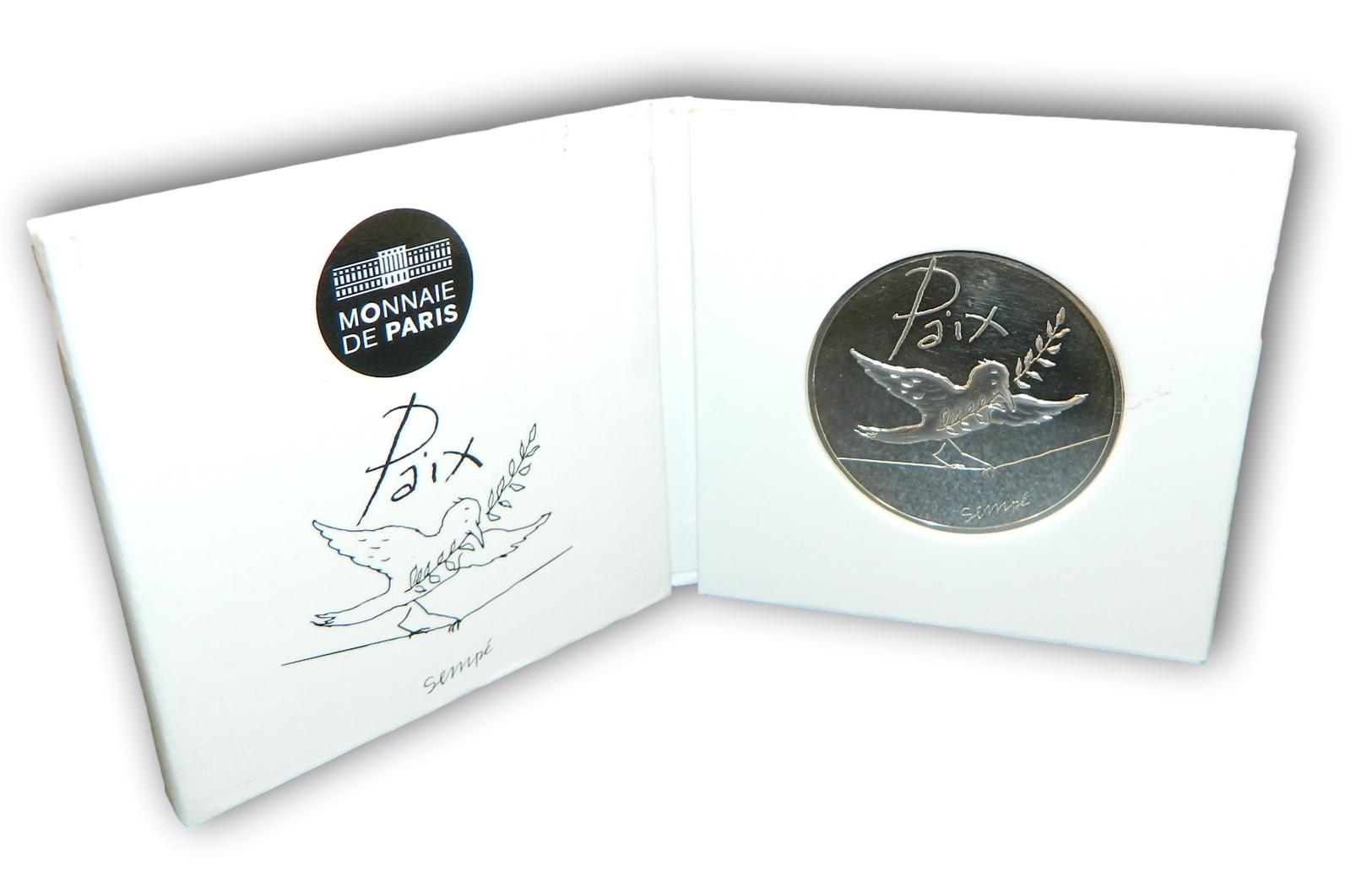 2014 - FRANCIA - 50 EURO - PAIX - PALOMA PAZ - PLATA