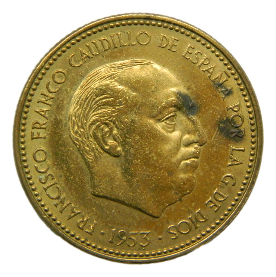 1953 *70 - FRANCO - 2,50 PESETAS 