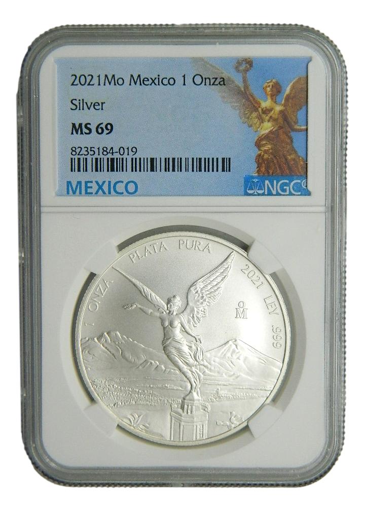 2021 - MEXICO - ONZA PLATA - NGC MS69 