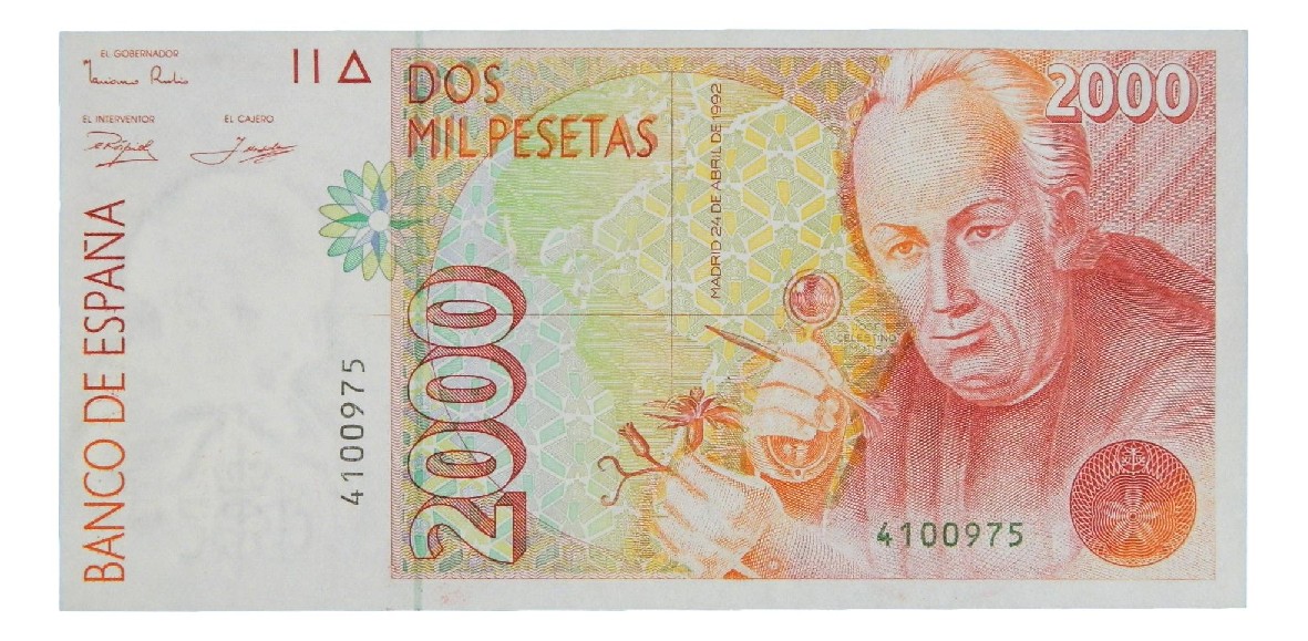 1992 - ESPAÑA - BILLETE - 2000 PESETAS - SIN SERIE - SC-