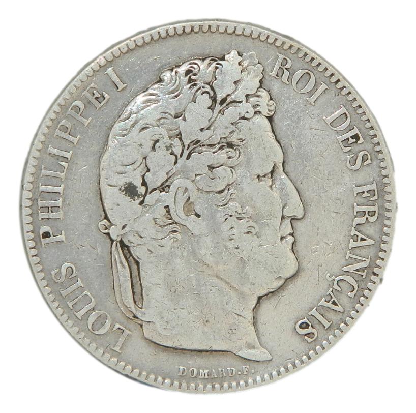 1832 A - FRANCIA - 5 FRANCS - PARIS - PLATA