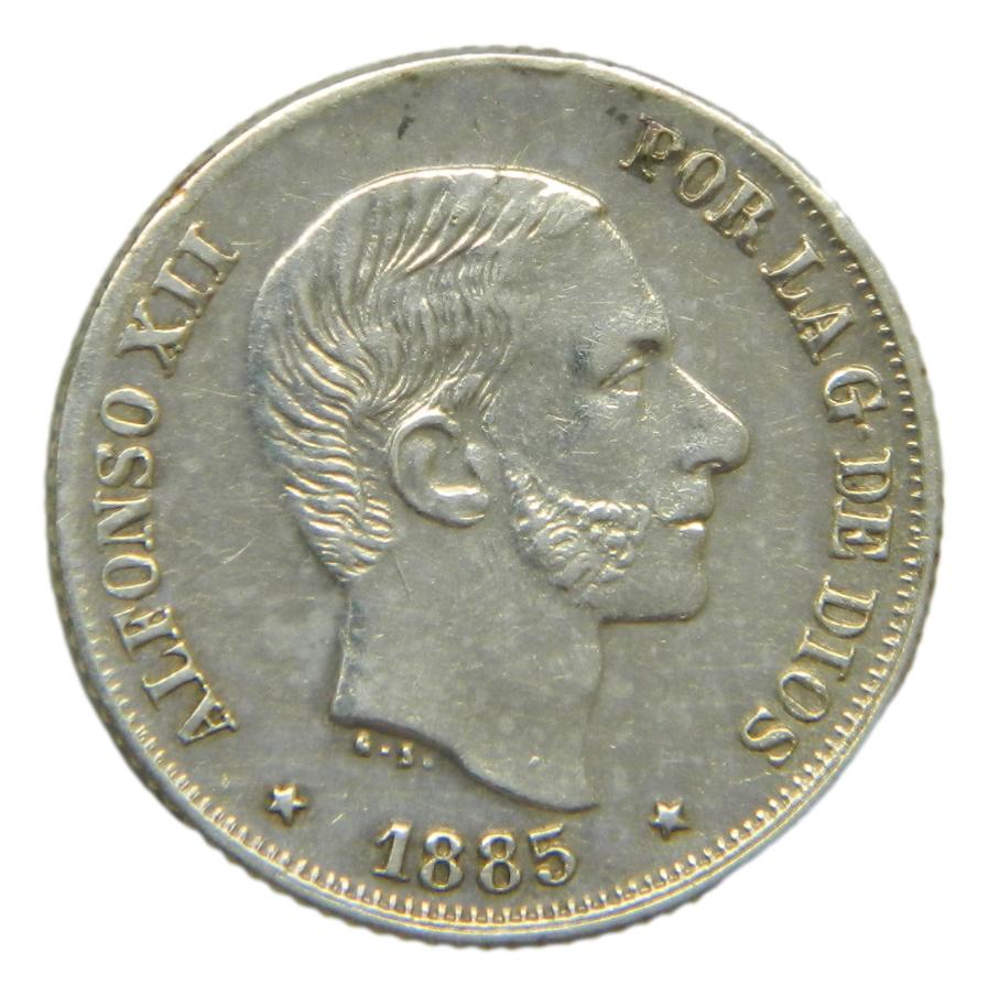 1885 - ALFONSO XII - 10 CENTAVOS DE PESO - EBC