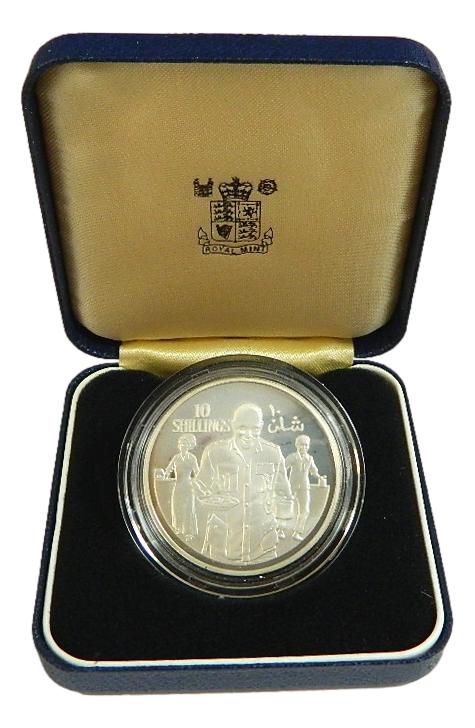 1979 - SOMALIA - 10 SHILLINGS - X ANIV REPUBLICA -  PLATA PROOF