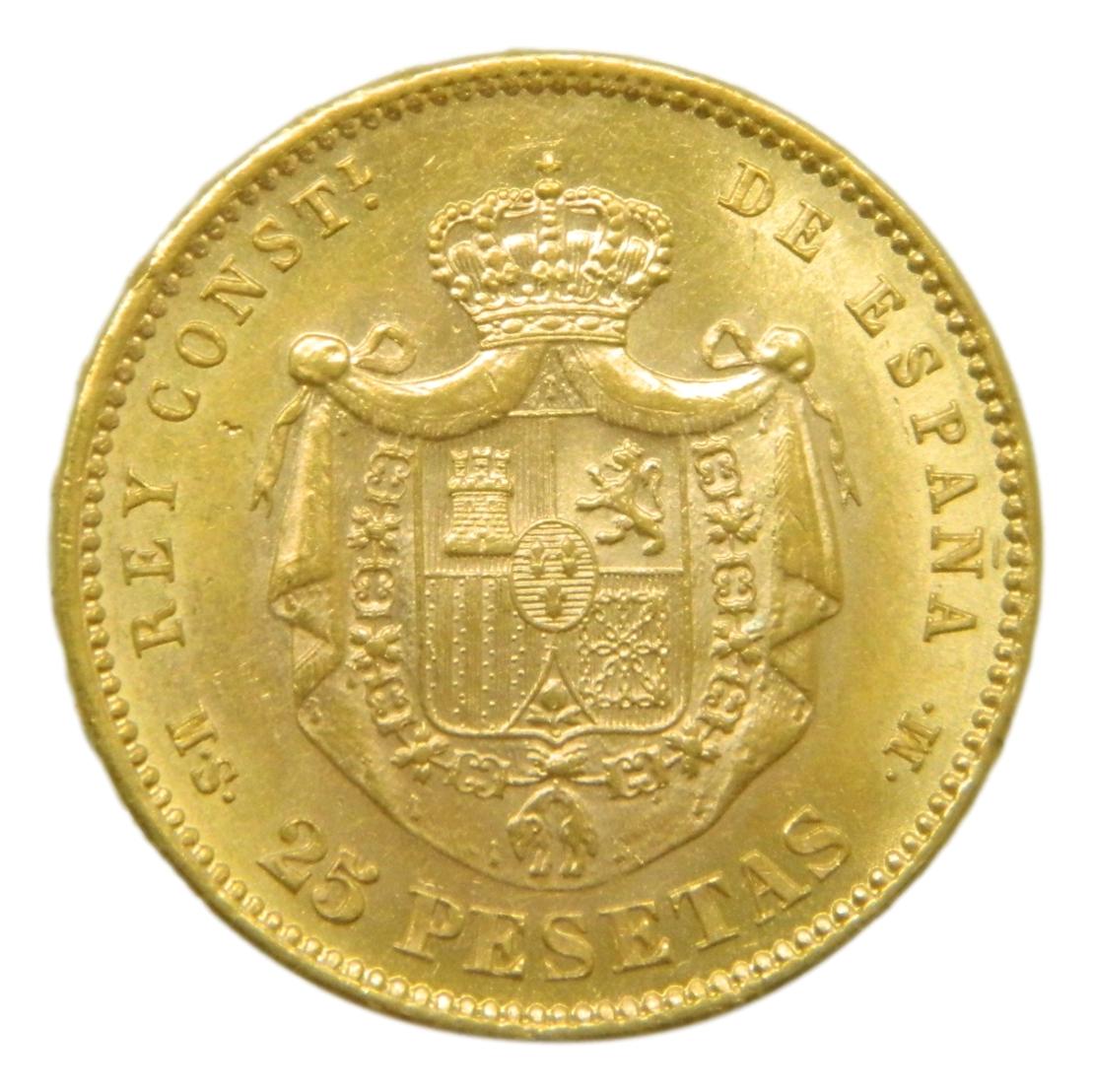 1883 - ALFONSO XII - 25 PESETAS - MADRID - MSM - SC