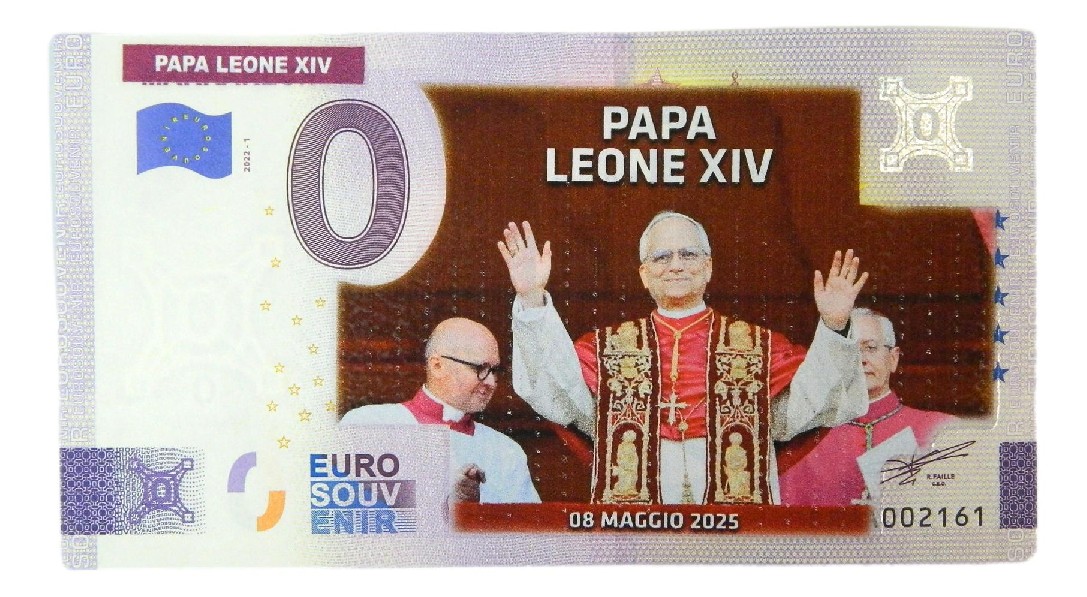 BILLETE 0 EURO - PAPA LEON XIV - 8 MAYO 2025