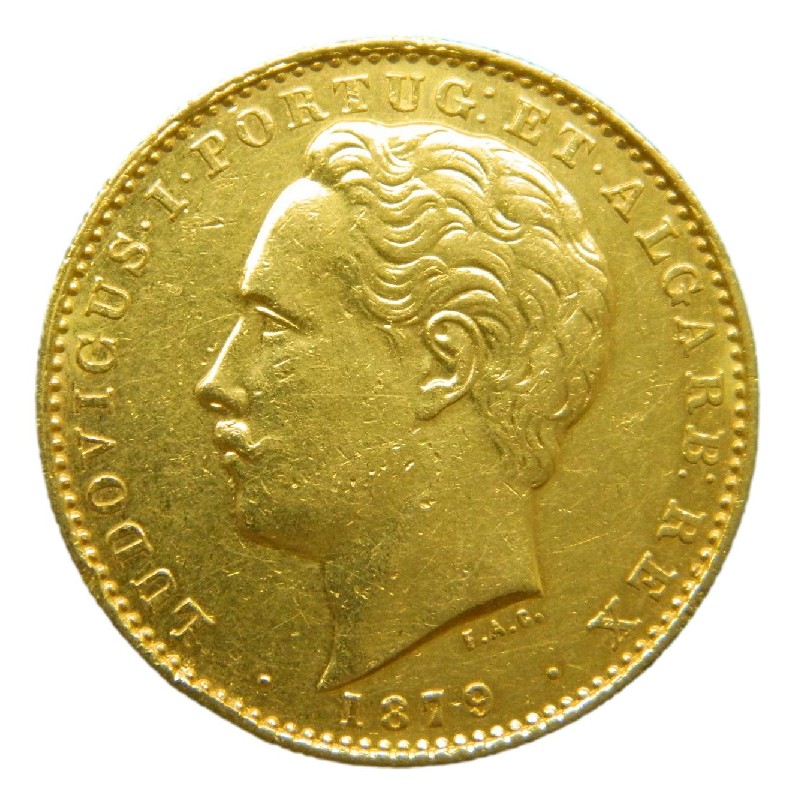 1879 - PORTUGAL - 10000 REIS - LUIS I - MBC+