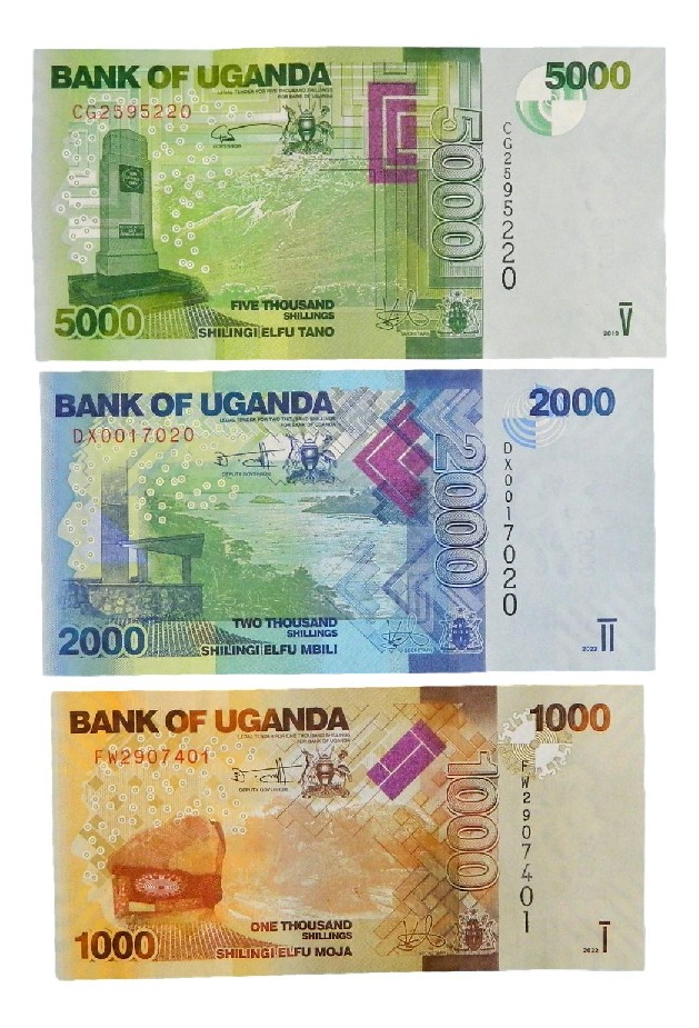 2022 - UGANDA - SERIE 3 BILLETES - SHILLINGS - SC