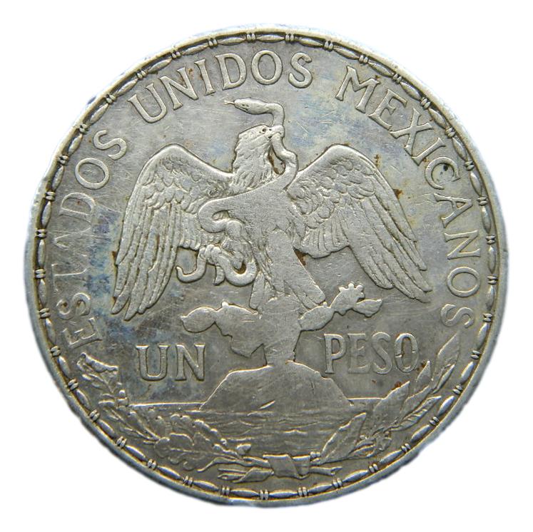 1911 - MEXICO - 1 PESO - PLATA 