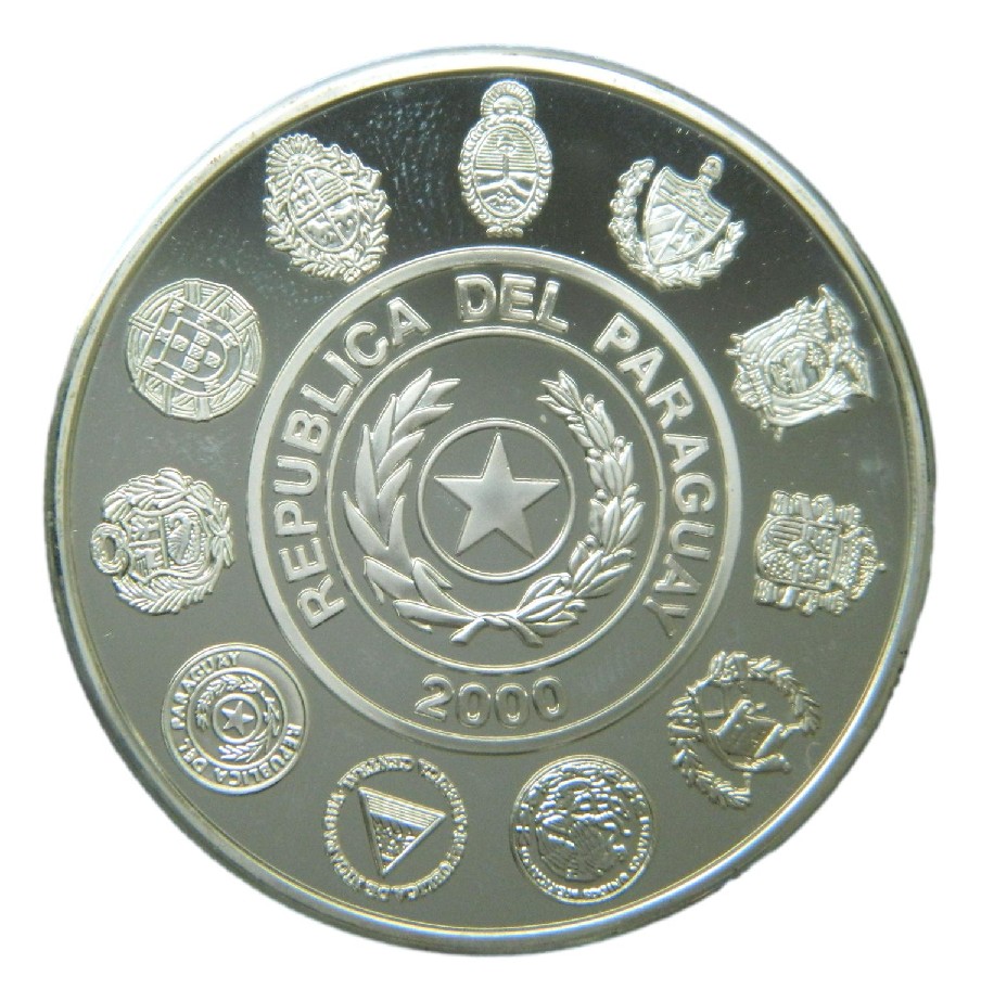 2000 - PARAGUAY - 1 GUARANI - HOMBRE DE CAMPO - IBEROAMERICANA - PLATA PROOF