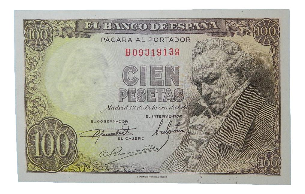 1946 - ESPAÑA - 100 PESETAS - BILLETE- SC