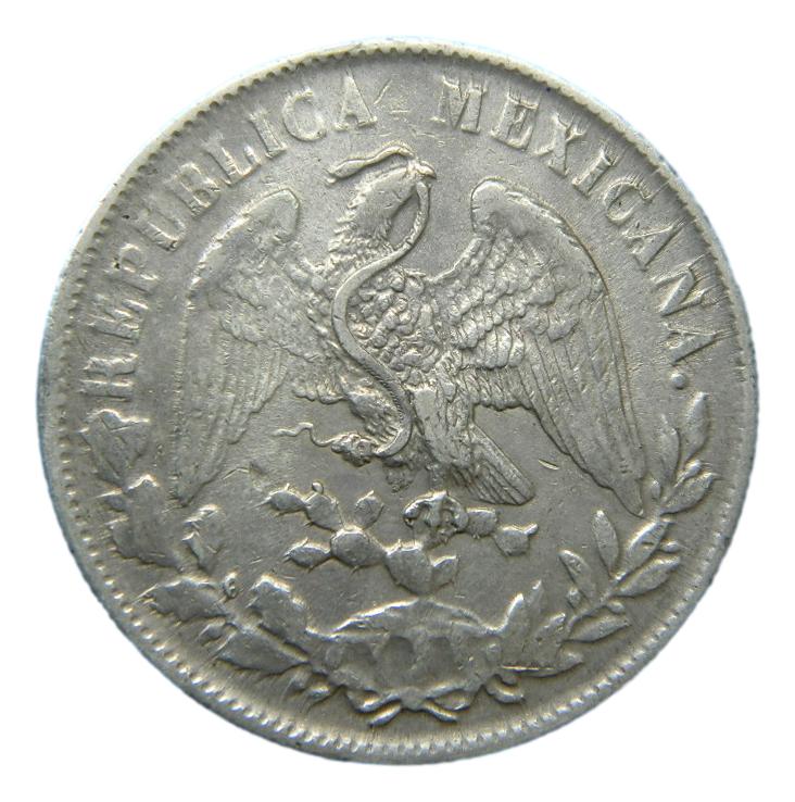 1898 RS - MEXICO - 1 PESO - GUANAJUATO - PLATA