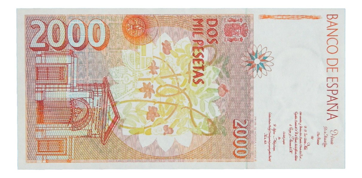 1992 - ESPAÑA - BILLETE - 2000 PESETAS - SIN SERIE - SC-