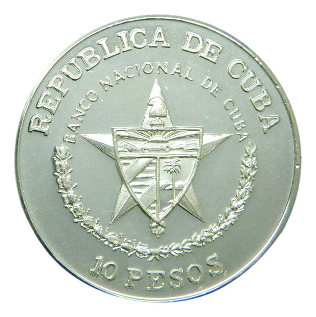 1989 - CUBA - 10 PESOS - VICTORIA - PLATA