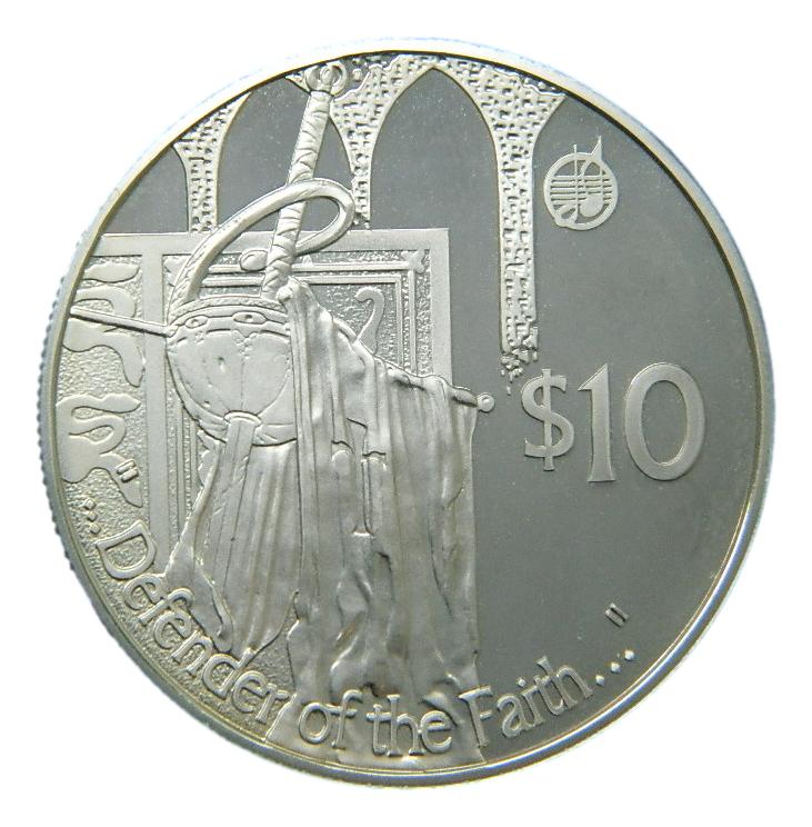 2002 - ISLAS FIJI - 10 DOLARES - DEFENSOR DE LA JUSTICIA - PLATA PROOF