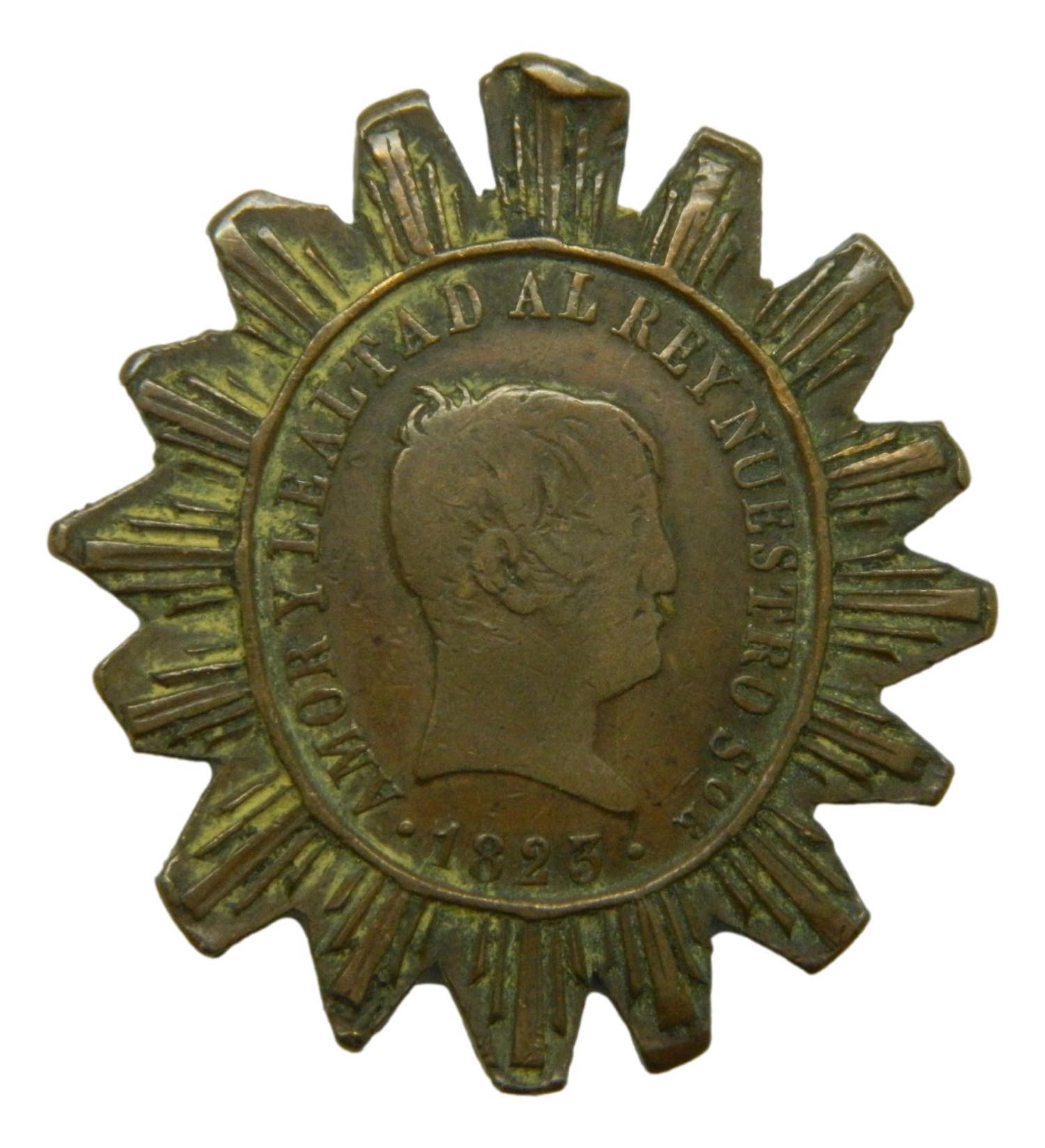1823 - FERNANDO VII - MEDALLA - ALCALDES DE BARRIO - MBC - S10/553
