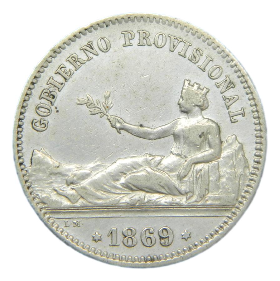 1869 - GOBIERNO PROVISIONAL - 1 PESETA - SNM - MBC+