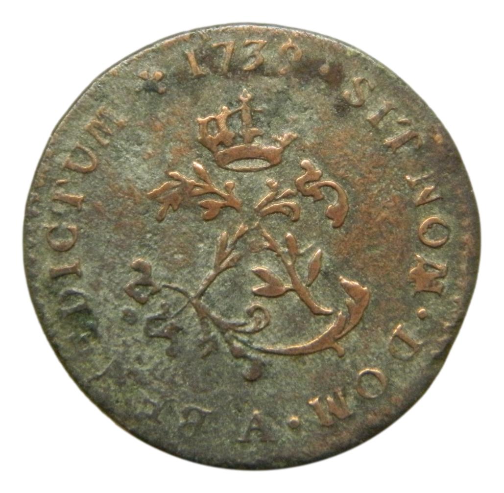 1739 A - FRANCIA - DOUBLE SOL - LOUIS XV - BILLON - BC - S9/431