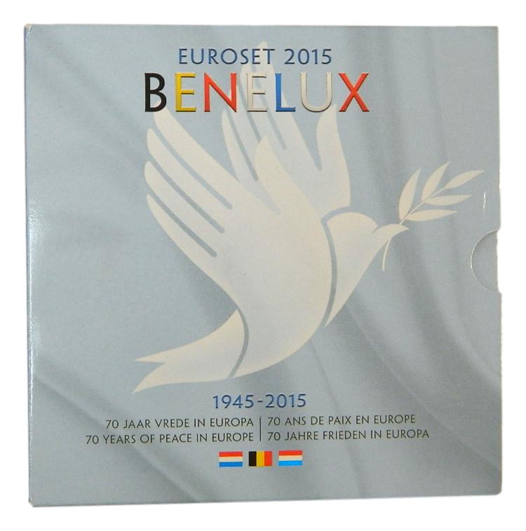 2015 - BENELUX - CARTERA EUROS - 70 ANIV PAZ EUROPA