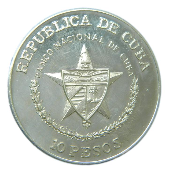 1988 - CUBA - 10 PESOS - ASALTO AL CUARTEL - 1 OZ