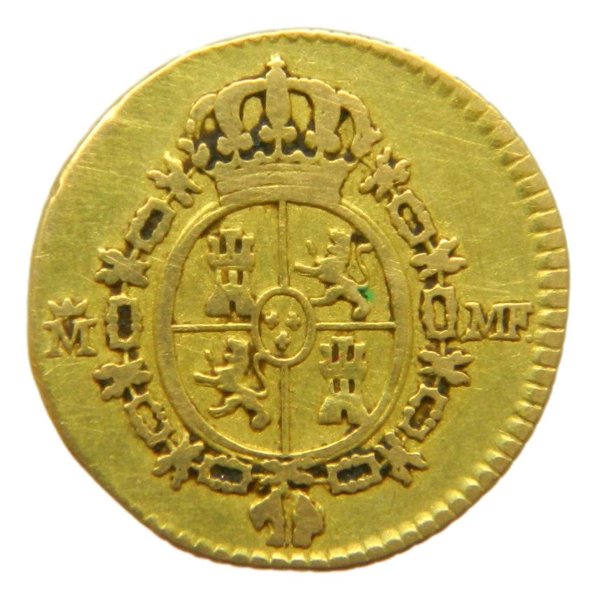 1795 MF - CARLOS IV - 1/2 ESCUDO - MADRID - ORO