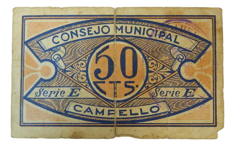 CAMPELLO - BILLETE - 50 CENTIMOS - AGB 416 E