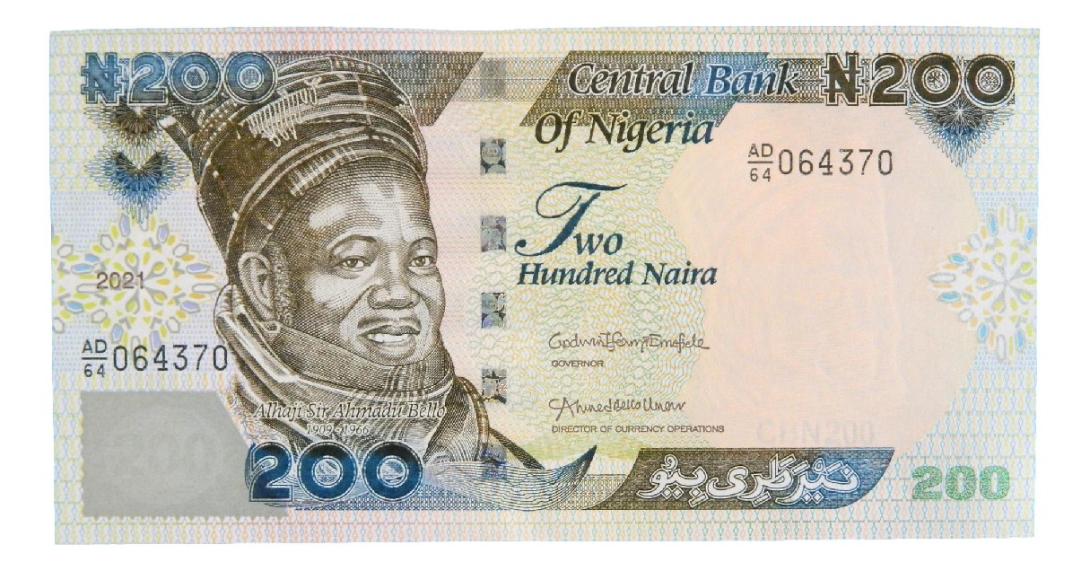 2021 - NIGERIA - BILLETE-  200 NAIRA - SC
