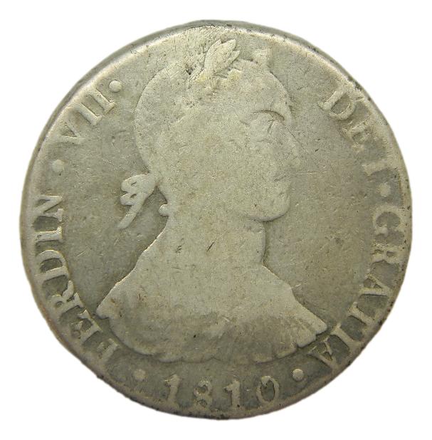 1810 JP - FERNANDO VII - 8 REALES - LIMA