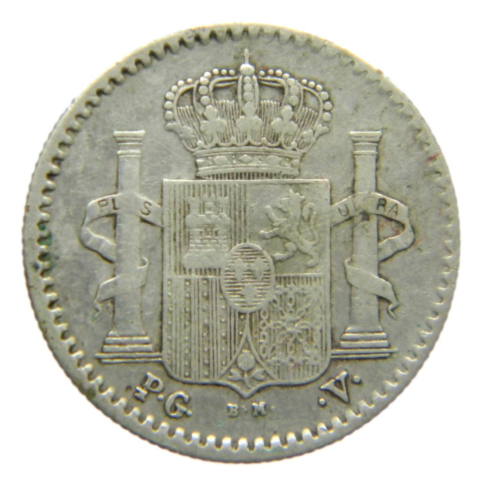 1896 - ALFONSO XIII - 5 CENTAVOS DE PESO - PUERTO RICO - PGV - MBC
