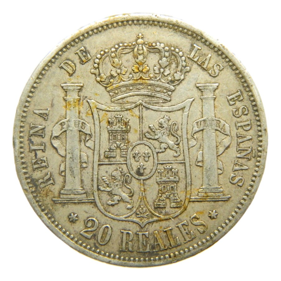 1864 - ISABEL II - 20 REALES - MADRID - MBC