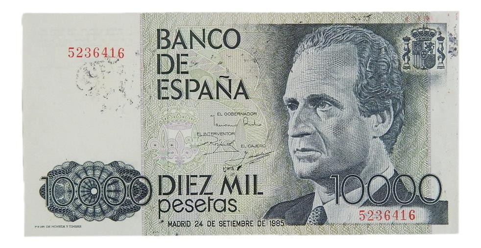 1985 - ESPAÑA - BILLETE - 10000 PESETAS - JUAN CARLOS I - EBC
