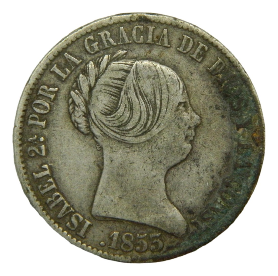 1853 - ISABEL II - 10 REALES - MADRID - PLATA.