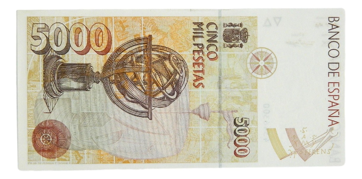 1992 - ESPAÑA - BILLETE - 5000 PESETAS - CRISTOBAL COLON - EBC+