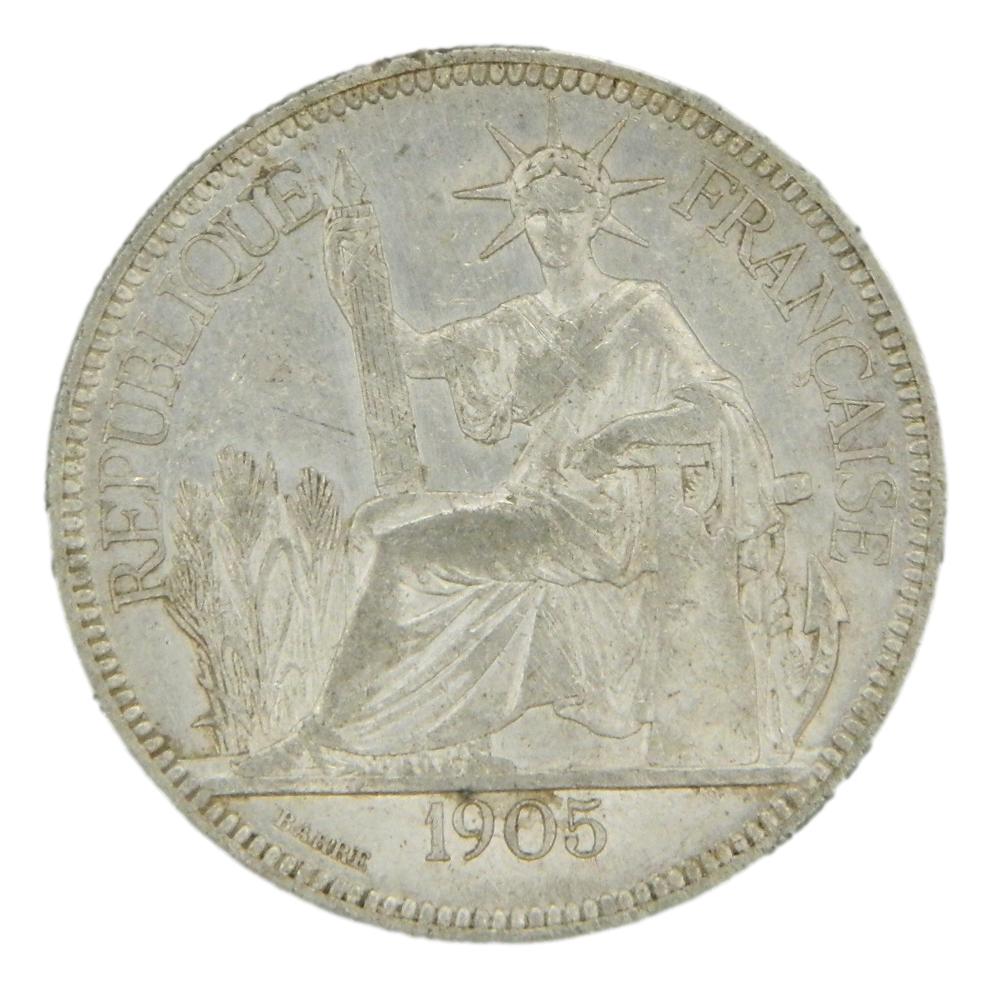 1905 A - FRANCIA INDO-CHINA - PIASTRE - PLATA