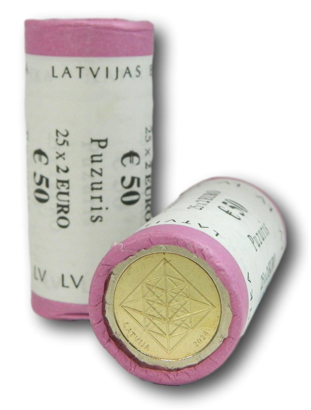 2024 - LETONIA - 2 EUROS - PUZURIS - CARTUCHO - ROLLO