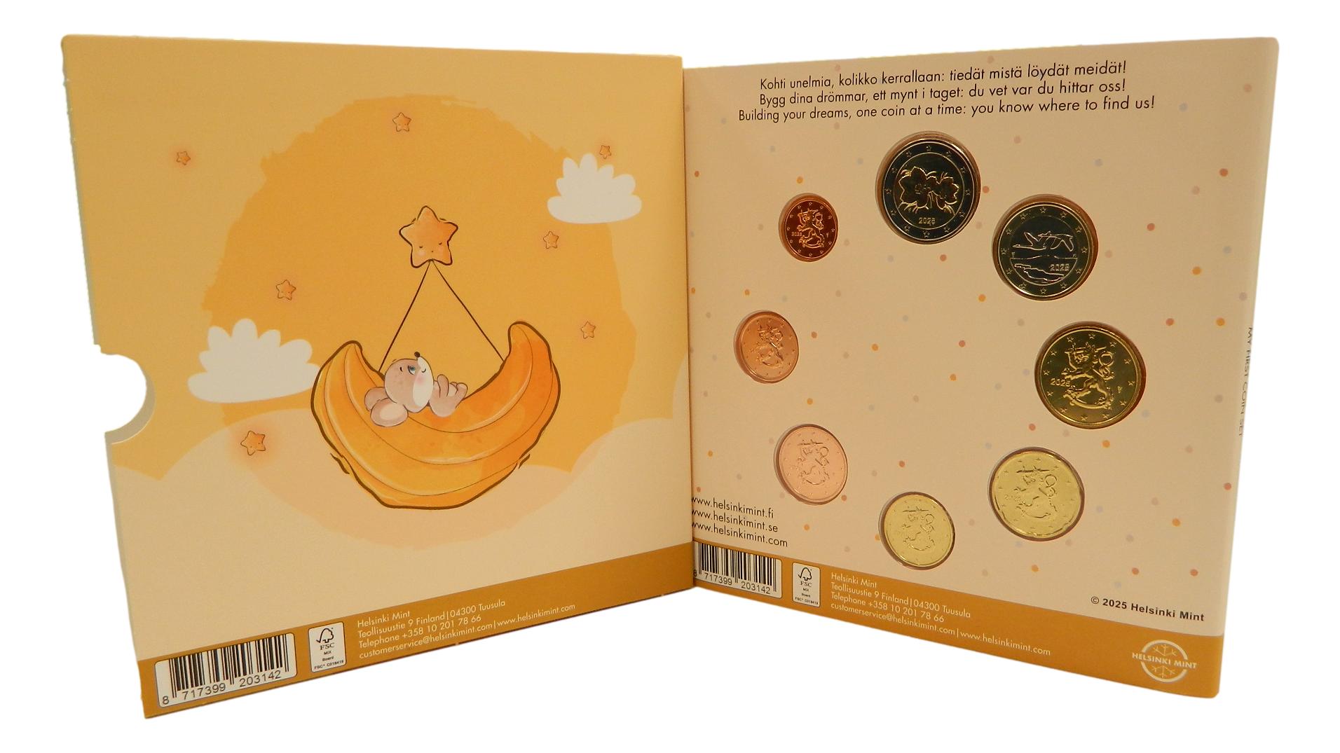 2025 - FINLANDIA - CARTERA EUROS - MI PRIMER COINSET