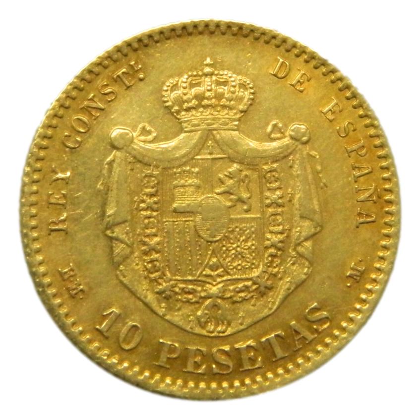 1878 *18-78 - ALFONSO XII - 10 PESETAS - EMM