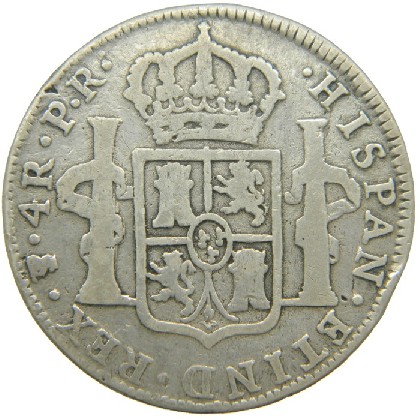 1778 PR - CARLOS III - 4 REALES - POTOSI - BC - S13/284