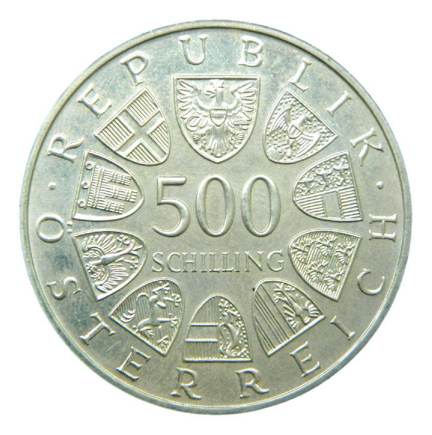 1984 - AUSTRIA - 500 SCHILLING - FANNY ELSSLER - PLATA