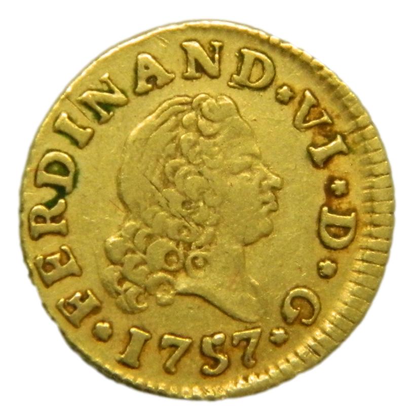 1757 - FERNANDO VI - 1/2 ESCUDO - MADRID - MBC+