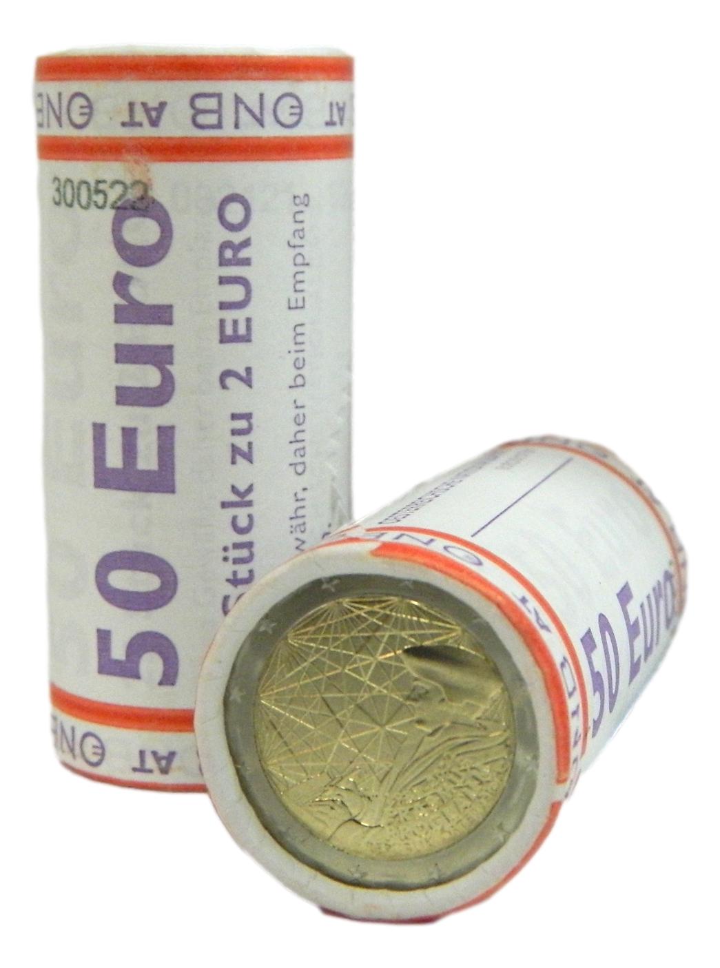 2022 - AUSTRIA - 2 EUROS - ERASMUS - CARTUCHO - ROLLO