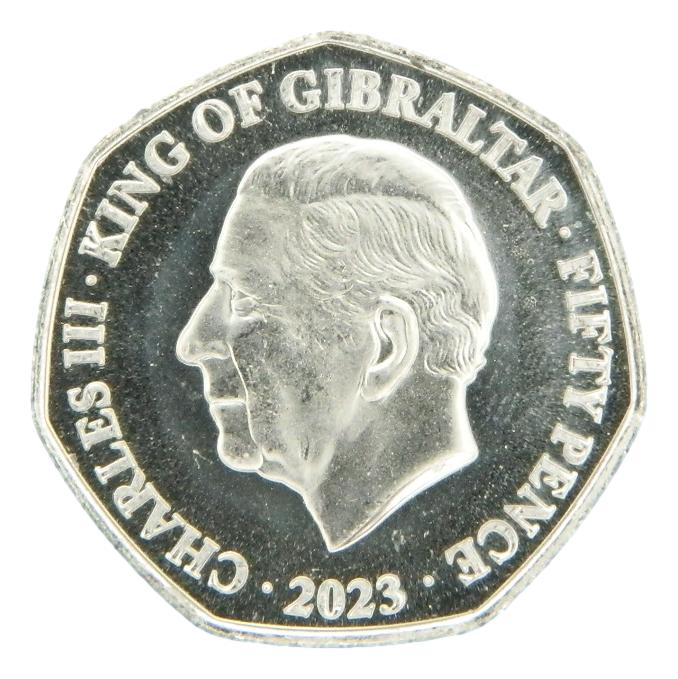 2023 - GIBRALTAR - 50 PENCE - CORONACION CHARLES III