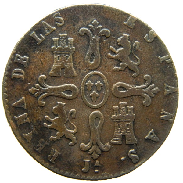 1845 - ISABEL II - 8 MARAVEDIS - JUBIA - MBC - S13/743