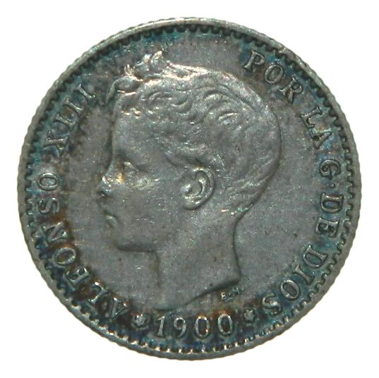 1900 *0-0 - ALFONSO XIII - 50 CENTIMOS - SMV