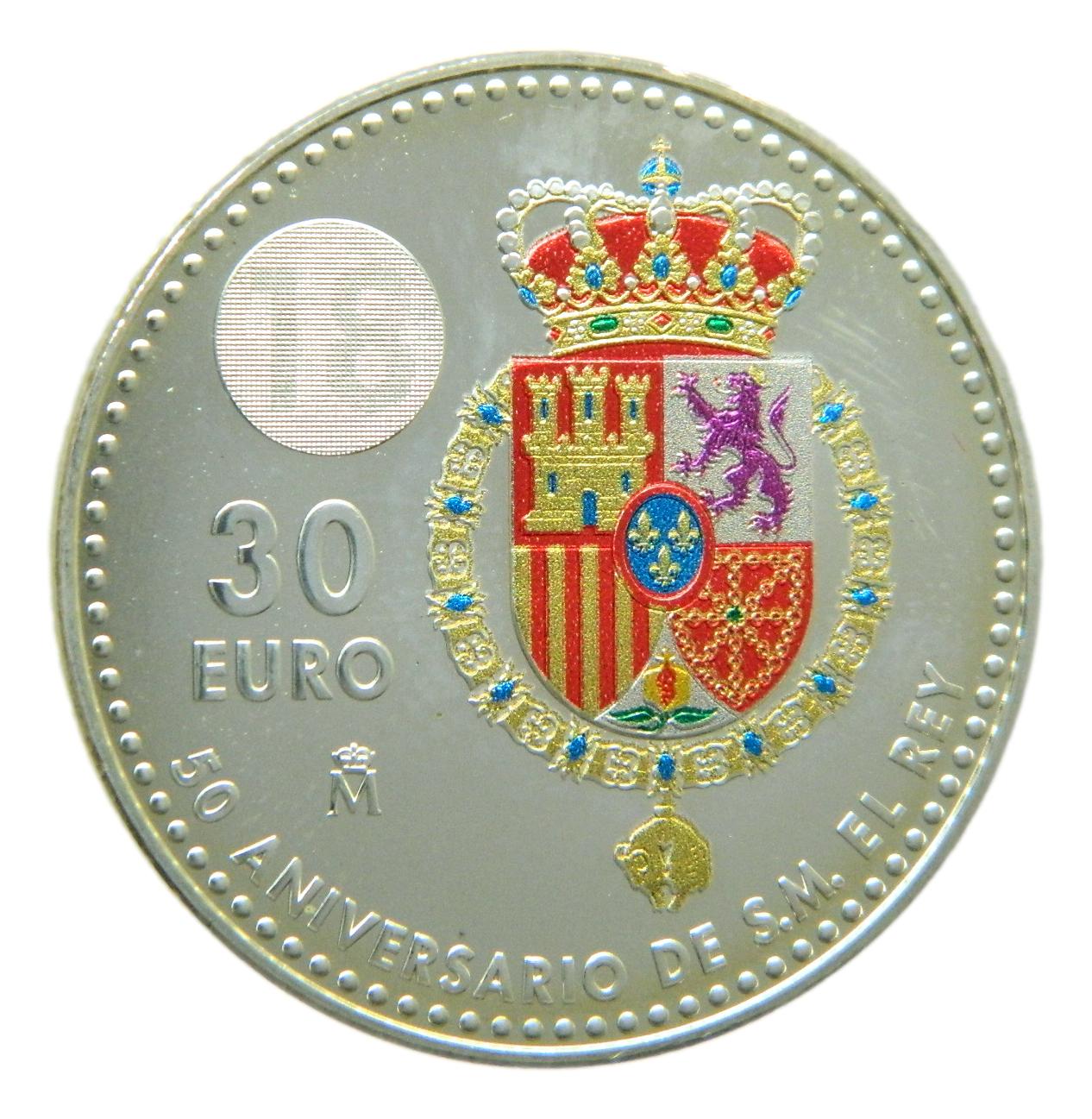 2018 - ESPAÑA - 30 EUROS - 50 TH FELIPE VI
